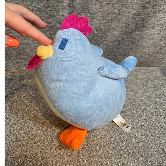 Stardew Valley Chicken Plush Doll Stardew Valley Chicken Pillow Plushie Toy Blue - Picture 2 of 5